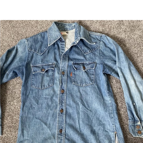 Levi's Other - Levi's vintage orange tag blue Denim Button-Up Shirt